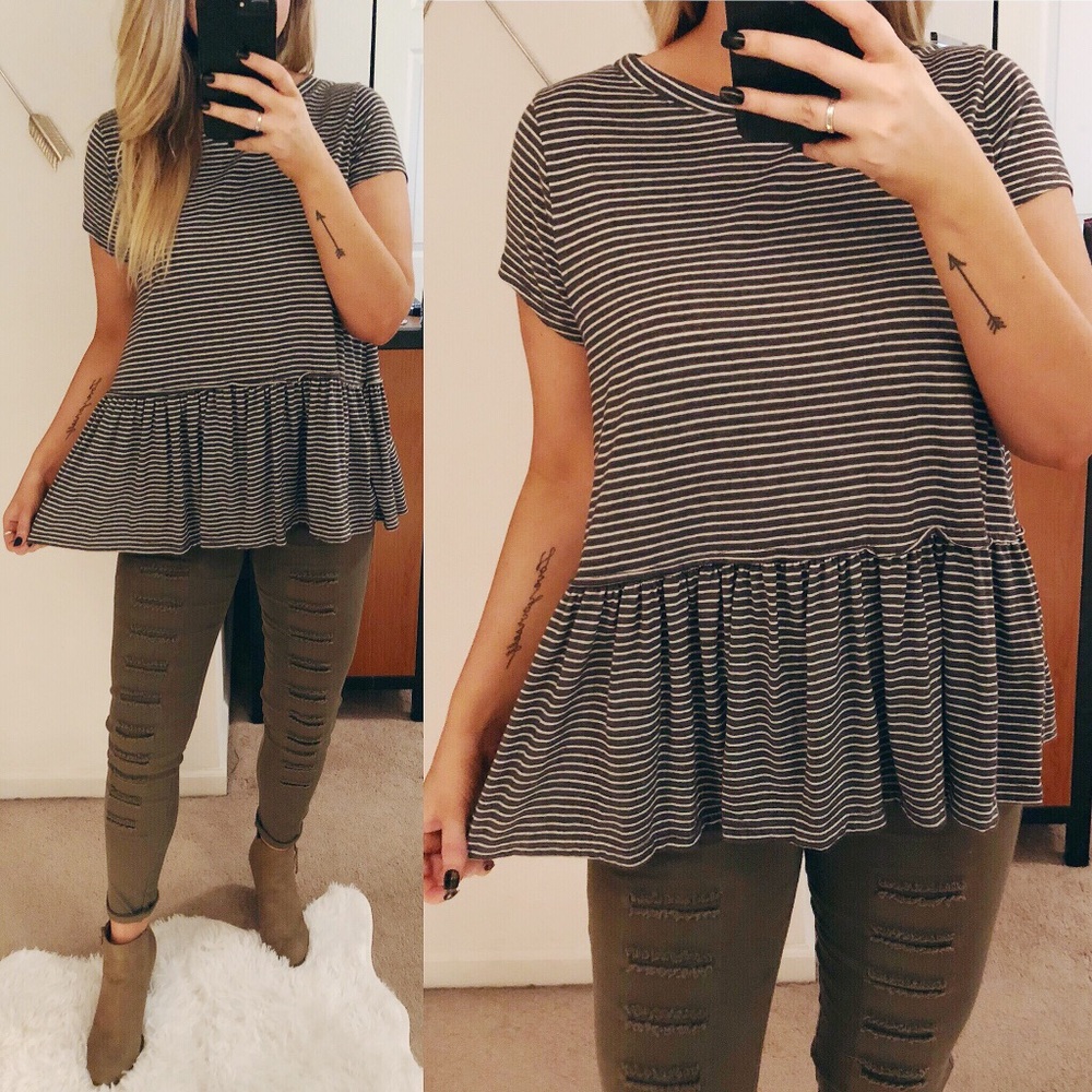 •Peplum Top•